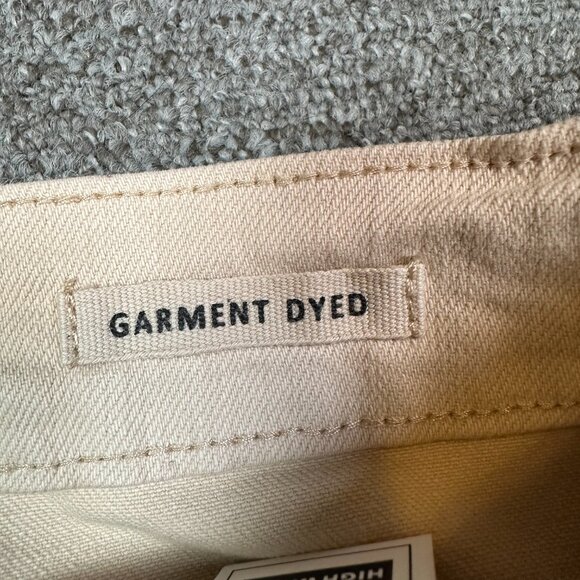 Judy Blue NWT White Cream Straight Leg Women's Garment Dyed Denim Jeans Size 14W - Picture 4 of 7